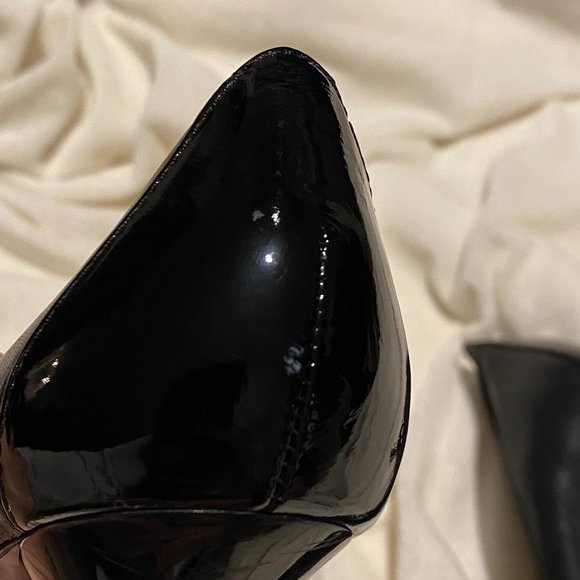 Via Spia black peep-toe pump - sz 7.5 - Picture 5 of 12